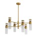 8276/6 MODERNI латунь/прозрачный, металл/стекло Люстра Е14 6*40W 220V DENVER