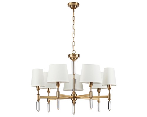 4894/7 MODERN ODL_EX22 55 бронзовый/белый/ткань Люстра E14 7*40W LONDON