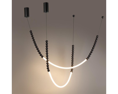 7149/24CL HIGHTECH ODL26 221 светильник черный/акрилл/металл IP20 LED 25W 1600Лм 3500K 300° 220V MONELLA