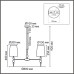 8437/6 MODERNI LN27 069  хром/серый металл/текстиль Люстра E27 6*40W 220V ILARIA