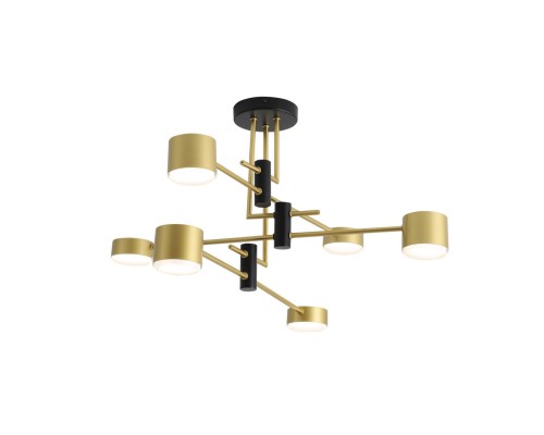 8404/6C COMFI LN 000 черный/золото, металл/пластик Светильник потолочный GX53 LED 6*7W 220V DIZZY