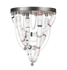 5456/80CL L-VISION ODL_EX26 045 темный сатин.никель/терракот/черный Люстра потолочная LED 80W 4000K COLLIER