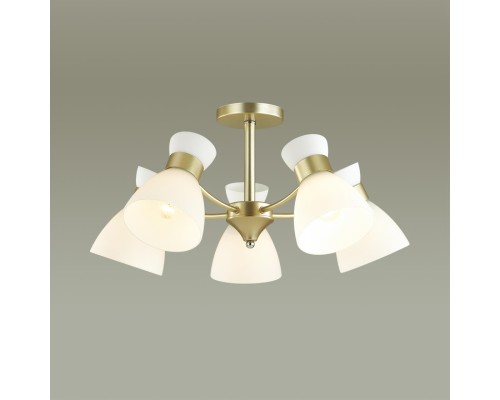 4535/5C COMFI LN21 057 матовое золото Люстра потолочная E27 5*60W 220V WILMA