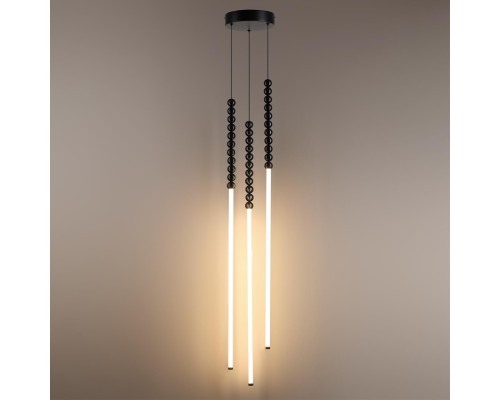 7149/33L HIGHTECH ODL26 221 светильник черный/акрилл/металл IP20 LED 32W 2200Лм 3500K 300° 220V MONELLA