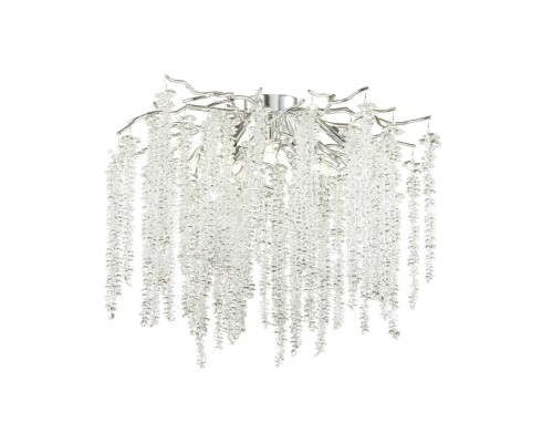 5004/8C HALL ODL23 000 серебристый/прозрачный металл/хрусталь Люстра потолочная G9 8*40W BANCHE