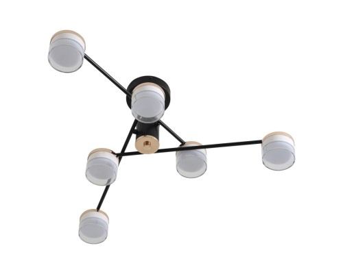 8403/6C COMFI LN 000 черный/золотой, металл/акрил Светильник потолочный GX53 LED 6*7W 220V CHARLY