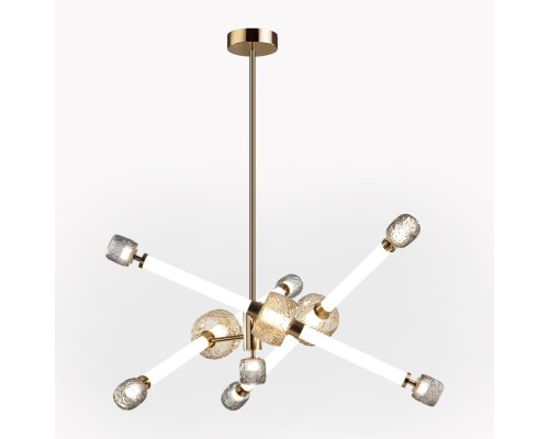 5426/54CL L-VISION ODL_EX24 23 золотой/белый/дымчатый/коньячный/металл/стекло/акрил Люстра LED 54W 3000K KLIFF