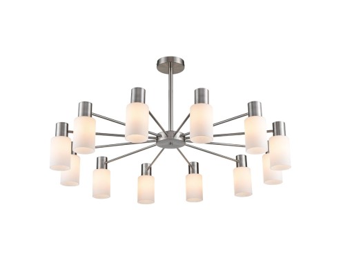 8099/12C COMFI LN25 никель/белый металл/стекло Люстра потолочная Е14 12*40W 220V MAVE