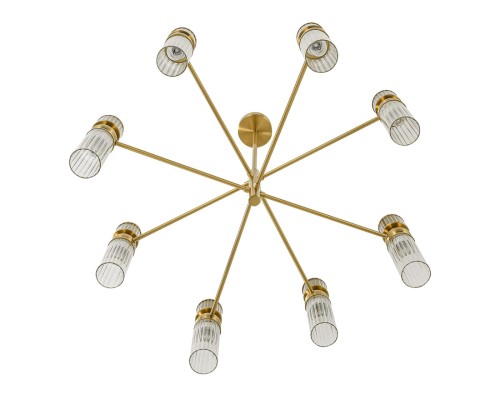 8276/8 MODERNI латунь/прозрачный, металл/стекло Люстра Е14 8*40W 220V DENVER