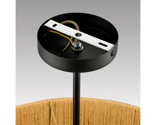 8286/7 ECO LN26 321 черный/коричневый, металл/веревка/стекло Люстра потолочная Е14 7*40W 220V SILVANA