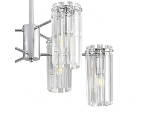 8348/6C CLASSI хром/прозрачный, металл/хрусталь Люстра подвесная E14 6*40W 220V FAVLA