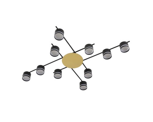 8304/10C COMFI золотой/черный, металл/акрил Светильник потолочный GX53 LED 10*7W 220V BENUA