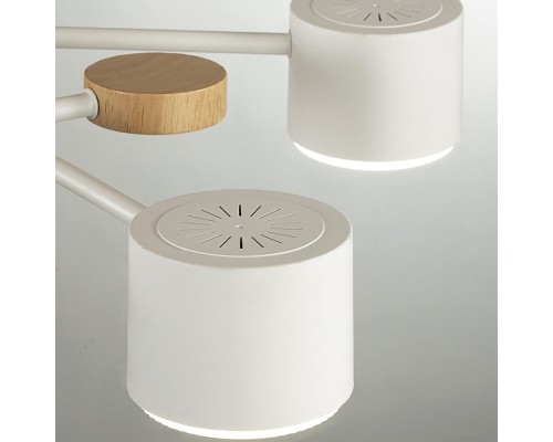 8195/7C COMFI LN25 белый, металл/дерево/пластик Потолочный светильник LED GX53 7*9W 220V RONDO