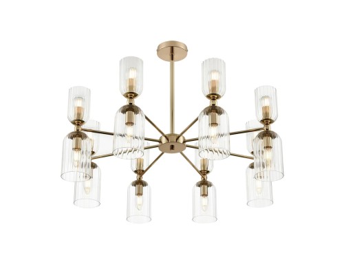 6586/16 MODERNI LN24 золото/прозрачный, металл/стекло Люстра подвесная E14 16*40W 220V KASSIA