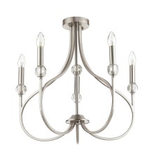 Люстра потолочная Lumion 4495/5C NEOCLASSI LN21 134 никель E14 5*60W 220V MACKENZIE