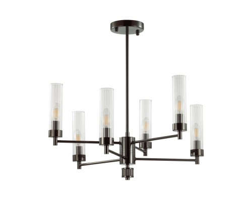 5275/6C CLASSI LN23 черный хром Люстра потолочная E14 6*40W 220V KAMILLA