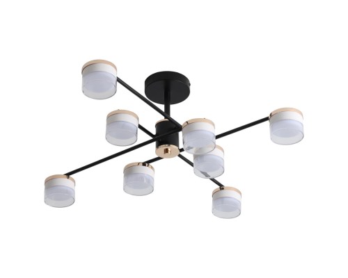 8403/8C COMFI LN 000 черный/золотой, металл/акрил Светильник потолочный GX53 LED 8*7W 220V CHARLY