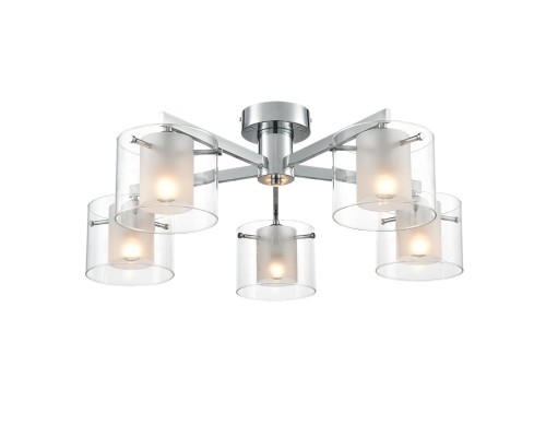 8261/5C MODERNI LN26 металл/стекло, хром/прозрачный Люстра потолочная E14 5*40W 220V VERDI