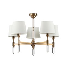 4894/5 MODERN ODL_EX22 161 бронзовый/белый/ткань Люстра E14 5*40W LONDON