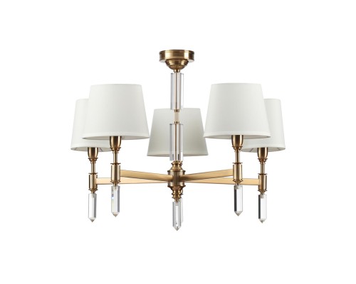 4894/5 MODERN ODL_EX22 161 бронзовый/белый/ткань Люстра E14 5*40W LONDON