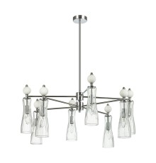 8268/8 NEOCLASSI хром/белый/прозрачный, металл/керамика/стекло Люстра Е14 8*40W 220V EMILY