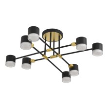 8307/8C COMFI золотой/черный, металл Светильник потолочный GX53 LED 8*7W 220V LENIANA