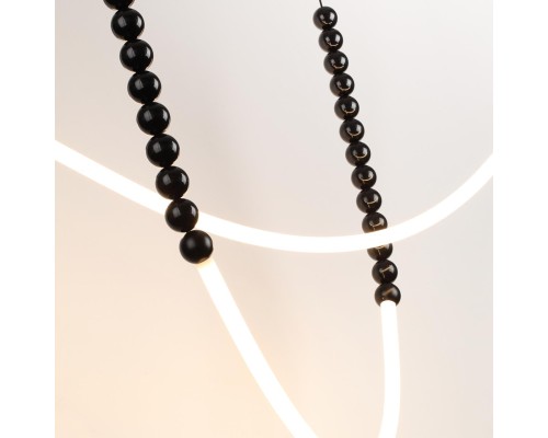 7149/24CL HIGHTECH ODL26 221 светильник черный/акрилл/металл IP20 LED 25W 1600Лм 3500K 300° 220V MONELLA