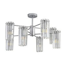 8348/8C CLASSI хром/прозрачный, металл/хрусталь Люстра подвесная E14 8*40W 220V FAVLA