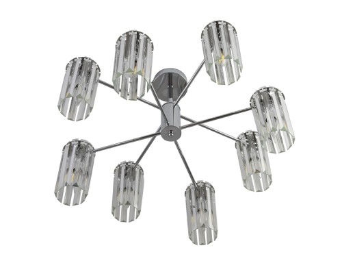 8348/8C CLASSI хром/прозрачный, металл/хрусталь Люстра подвесная E14 8*40W 220V FAVLA
