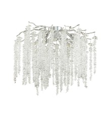 5004/8C HALL ODL23 000 серебристый/прозрачный металл/хрусталь Люстра потолочная G9 8*40W BANCHE