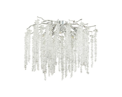 5004/8C HALL ODL23 000 серебристый/прозрачный металл/хрусталь Люстра потолочная G9 8*40W BANCHE