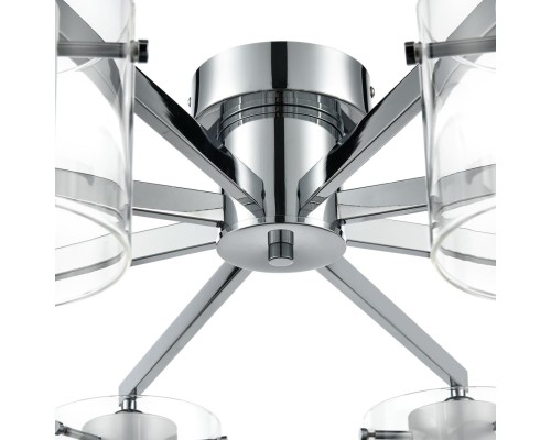 8261/8C MODERNI LN26 металл/стекло, хром/прозрачный Люстра потолочная E14 8*40W 220V VERDI