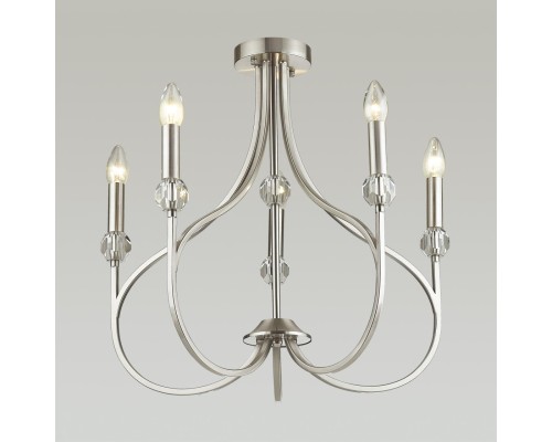 4495/5C NEOCLASSI LN21 134 никель Люстра потолочная E14 5*60W 220V MACKENZIE