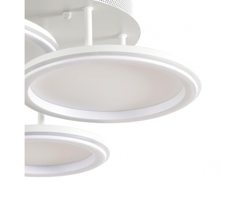 8380/60CL LEDIO LN белый,металл/акрил Умная люстра потолочная с ПДУ и голосовым управлением LED 60W 3000-6500К 220V ALIS SMART