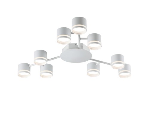 8235/9C COMFI LN25 200 белый металл Люстра потолочная LED GX53 9*10W 220V GARETA