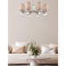 6585/8 MODERNI LN24 хром/бежевый, металл/текстиль, стекло Люстра подвесная E14 8*40W 220V ARNIKA
