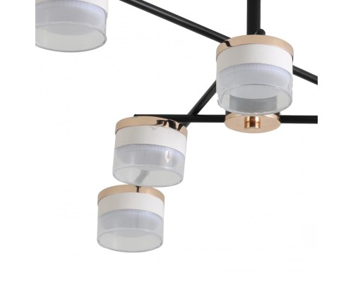 8403/6C COMFI LN 000 черный/золотой, металл/акрил Светильник потолочный GX53 LED 6*7W 220V CHARLY