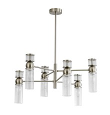 8277/6 MODERNI сатин никель/прозрачный, металл/стекло Люстра Е14 6*40W 220V DENVER