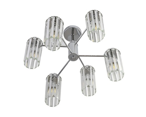 8348/6C CLASSI хром/прозрачный, металл/хрусталь Люстра подвесная E14 6*40W 220V FAVLA