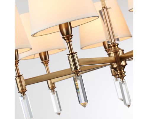 4894/7 MODERN ODL_EX22 55 бронзовый/белый/ткань Люстра E14 7*40W LONDON