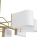 8414/8 MODERNI LN27 145 золото/белый,  металл/текстиль Люстра Е14 8*40W 220V SAMPO