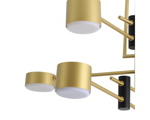 8404/6C COMFI LN 000 черный/золото, металл/пластик Светильник потолочный GX53 LED 6*7W 220V DIZZY