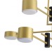 8404/6C COMFI LN 000 черный/золото, металл/пластик Светильник потолочный GX53 LED 6*7W 220V DIZZY