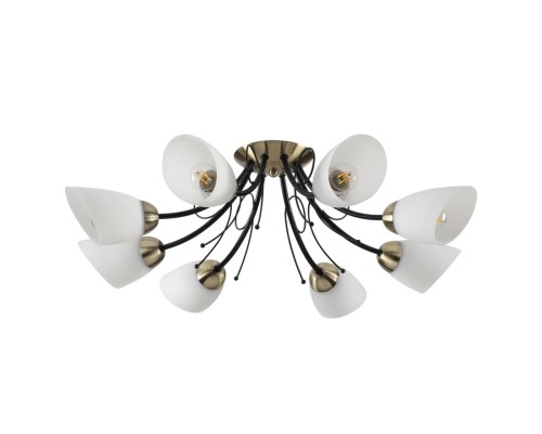 4592/8C COMFI черный, бронза Люстра Потолочная E27 8*40W 220V ELIANA.