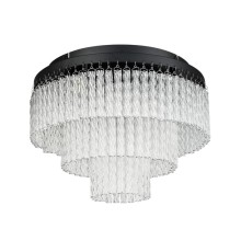 6576/11CR CLASSI LN24 черный/прозрачный/металл/стекло Люстра потолочная G9 11*20W 220V SPIRALS