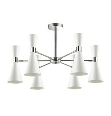 Люстра потолочная Lumion 3661/6C Quinn хром/матовый белый E14 6*60 Вт