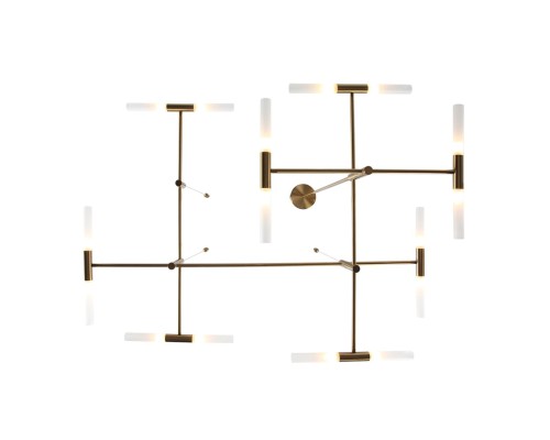 4306/16 HIGHTECH ODL26 277 светильник бронзовый/акрилл/металл IP20 G9 40W *16 180° 220V SOHO