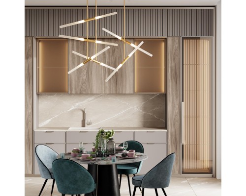 4306/2 HIGHTECH ODL22 77 золото Потолочный светильник IP20 G9 2*40W SOHO