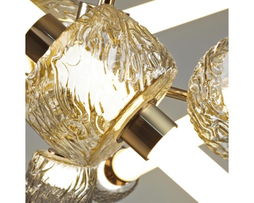 5426/54CL L-VISION ODL_EX24 23 золотой/белый/дымчатый/коньячный/металл/стекло/акрил Люстра LED 54W 3000K KLIFF