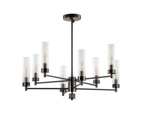 5275/8C CLASSI LN23 черный хром Люстра потолочная E14 8*40W 220V KAMILLA